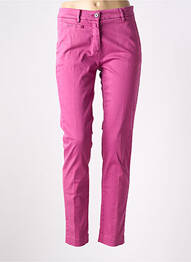 Pantalon chino tissage popeline taille normale rose MASON'S femme