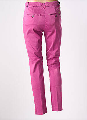 Pantalon chino tissage popeline taille normale rose MASON'S femme
