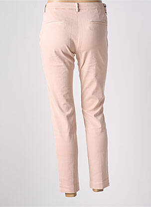 Pantalon chino fermeture zippée sous rabat boutonné taille normale rose MASON'S femme