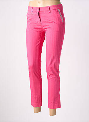 Pantalon chino taille basse taille basse rose MASON'S femme