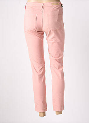 Pantalon 7/8 stretch taille basse rose DENIM STUDIO femme