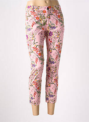 Pantalon chino taille basse taille basse rose MASON'S femme