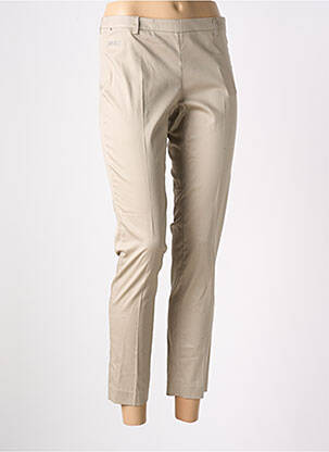 Pantalon 7/8 stretch taille normale marron ABSOLU femme