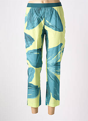 Pantalon 7/8 taille élastique taille normale vert LIVIANA CONTI femme