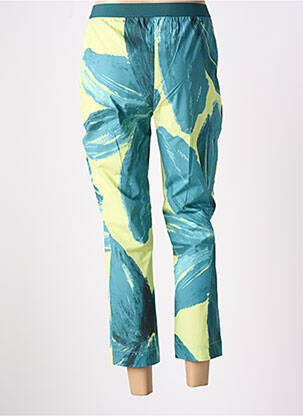 Pantalon 7/8 tissage popeline taille normale vert LIVIANA CONTI femme