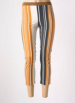 Pantalon 7/8 taille haute taille haute marron LIVIANA CONTI femme