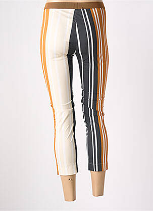 Pantalon 7/8 taille haute taille haute marron LIVIANA CONTI femme