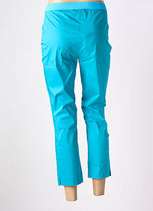 Pantalon 7/8 tissage popeline taille normale bleu LIVIANA CONTI femme