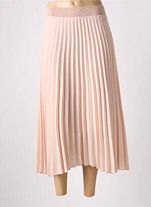 Jupe longue coupe fluide rose D.EXTERIOR femme