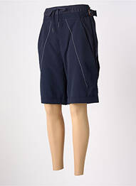 Bermuda taille élastique taille normale bleu HIGH femme