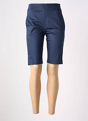 Bermuda taille haute taille haute bleu D.EXTERIOR femme