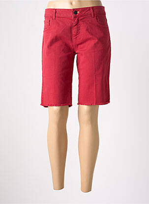 Bermuda coupe droite taille normale rouge LIVIANA CONTI femme