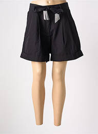 Short taille à pinces taille haute noir MAX & MOI femme