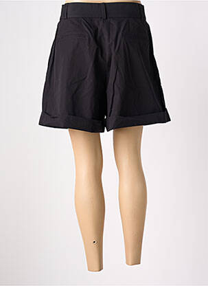 Short taille à pinces taille haute noir MAX & MOI femme