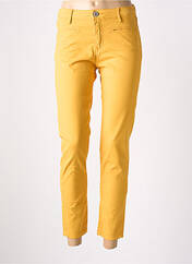 Pantalon 7/8 jaune DENIM STUDIO pour femme seconde vue