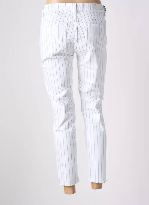 Jeans coupe slim blanc DENIM STUDIO pour femme