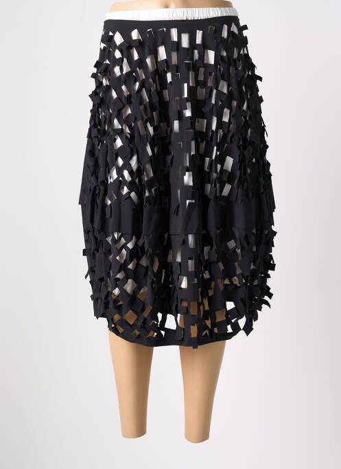 Jupe mi-longue noir BLACK LABEL pour femme