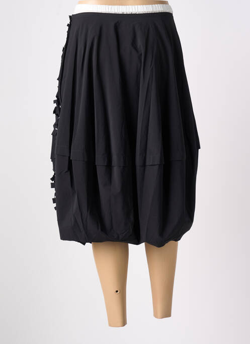 Jupe mi-longue noir BLACK LABEL pour femme