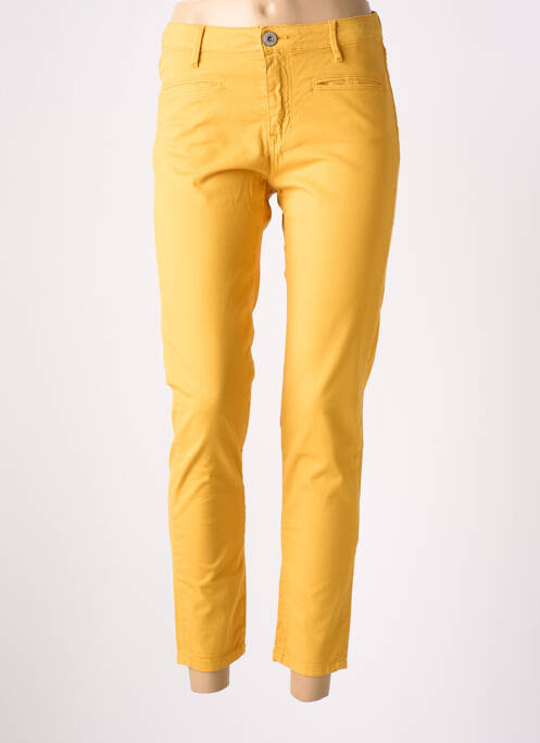 Pantalon 7/8 jaune DENIM STUDIO pour femme