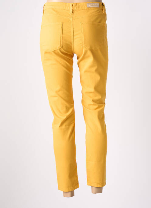 Pantalon 7/8 jaune DENIM STUDIO pour femme
