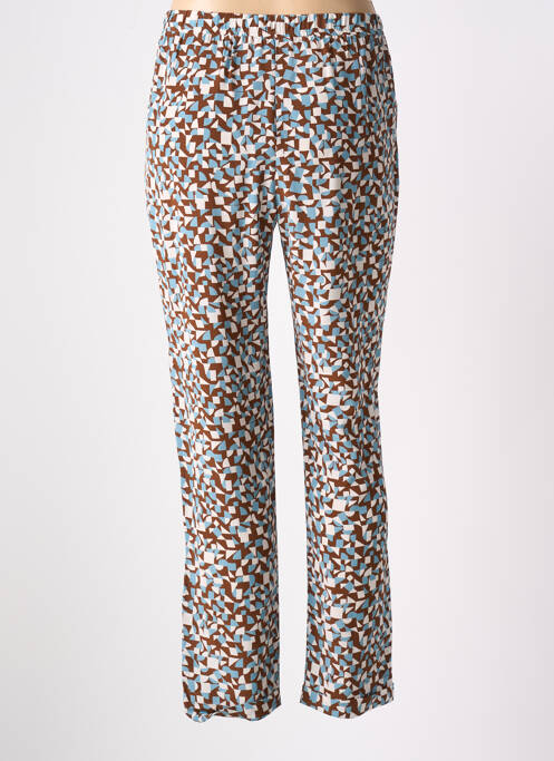 Pantalon droit marron ROSSO 35 pour femme