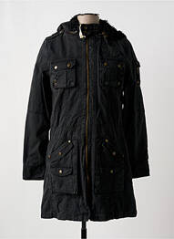 Parka manches longues a capuche noir KAPORAL femme