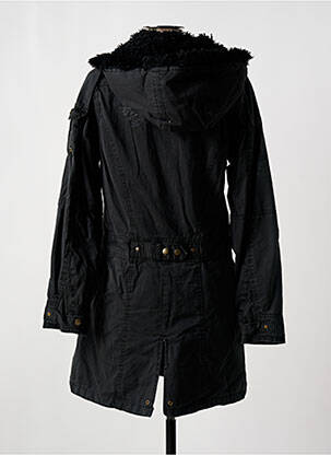 Parka fermeture zippée sur le devant a capuche noir KAPORAL femme