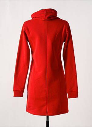 Robe courte manches longues manches longues rouge SUPREME femme