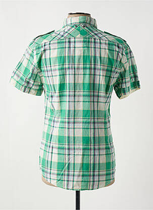 Chemise manches courtes poches vert GUESS homme