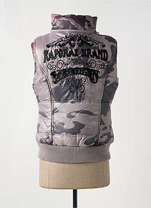 Doudoune poches a capuche gris KAPORAL femme