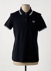 Polo noir FRED PERRY pour femme seconde vue