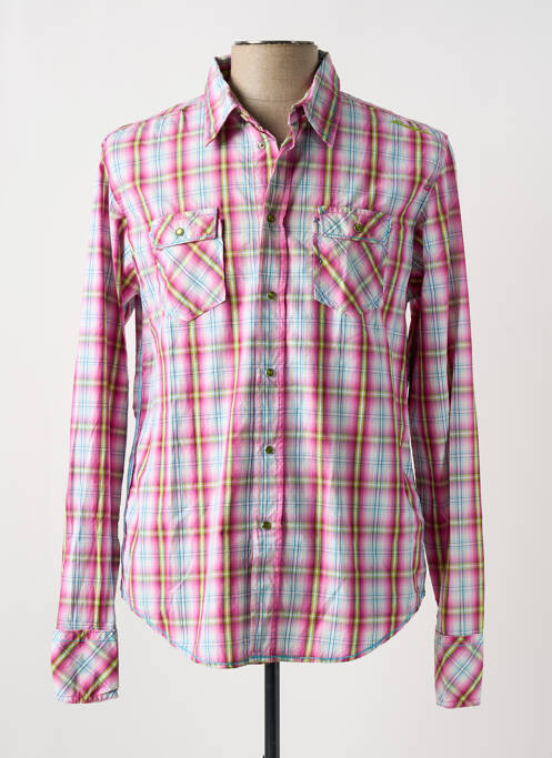 Chemise manches longues rose ENERGIE pour homme