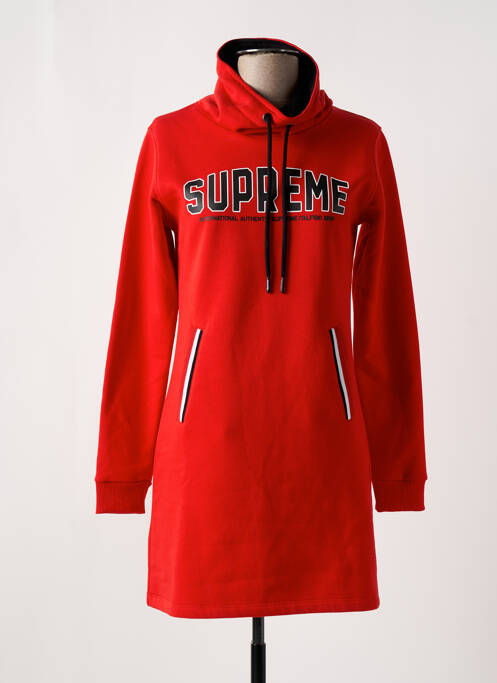 Robe courte rouge SUPREME pour femme
