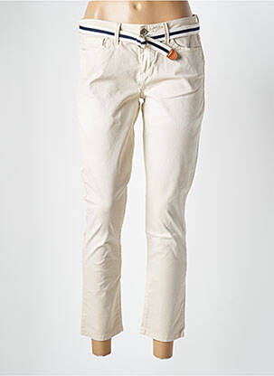 Pantalon 7/8 stretch taille normale beige GUESS femme