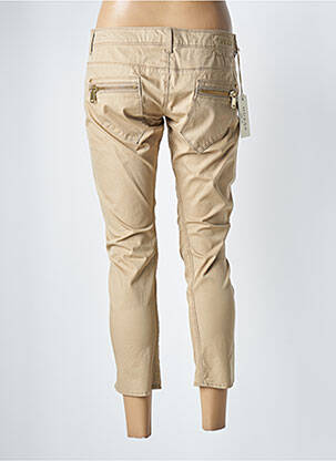 Pantalon 7/8 stretch taille basse beige GUESS femme