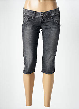 Corsaire tissage denim taille basse gris GUESS femme