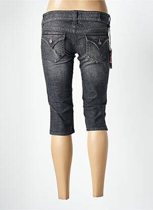 Corsaire tissage denim taille basse gris GUESS femme