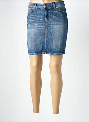 Jupe courte poches bleu GUESS femme