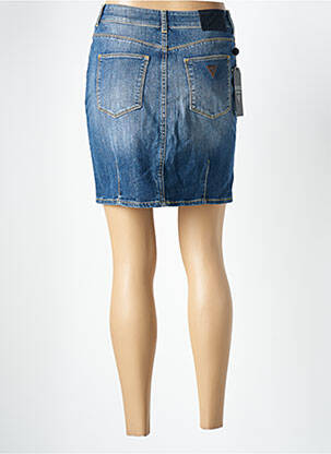 Jupe courte poches bleu GUESS femme