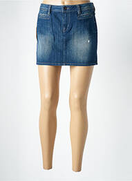 Mini-jupe taille normale bleu GUESS femme