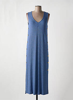 Robe longue bleu MSN pour femme