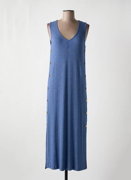 Robe longue bleu MSN pour femme