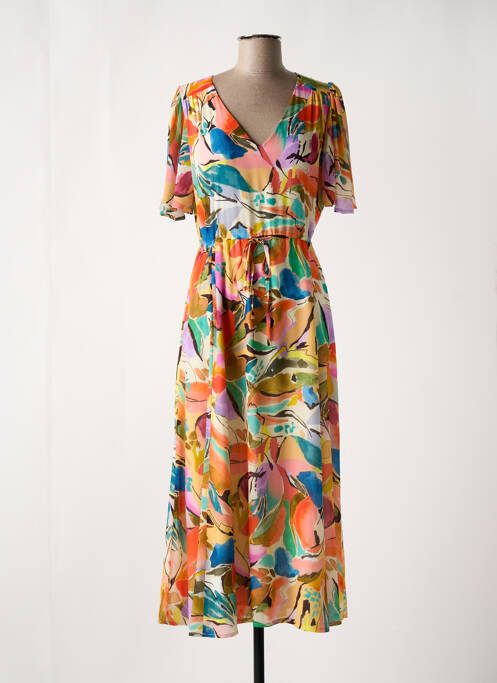 Robe longue orange IMUA pour femme