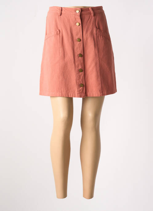 Jupe courte orange IMUA pour femme