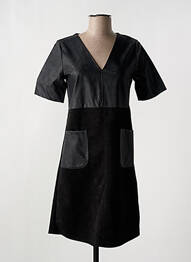 Robe courte manches courtes manches courtes noir LA FÉE ATELIER BY LA FÉE MARABOUTÉE femme