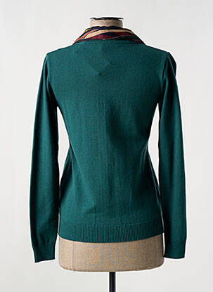 Pull resserrée sur le bas manches longues vert TELMAIL femme