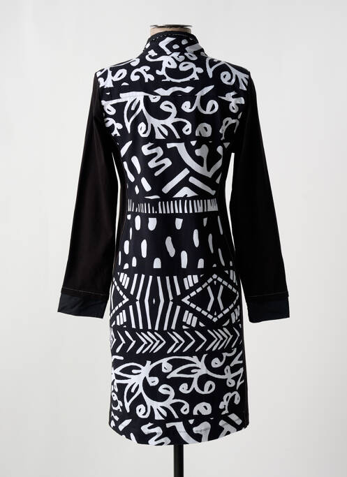 Robe mi-longue noir DOLCEZZA femme