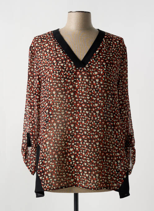 Tunique manches longues rouge FA CONCEPT pour femme