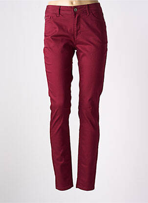 Jeans coupe slim poches taille normale rouge JENSEN homme
