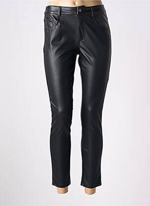Pantalon slim taille haute taille haute noir FRED SABATIER femme